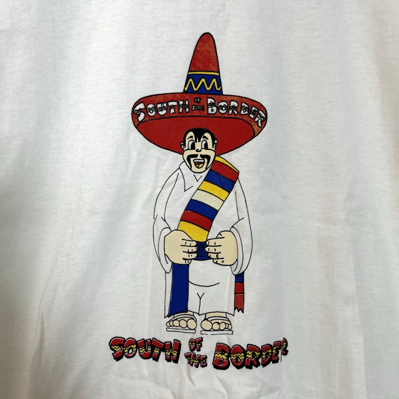 Vintage 90s South of the Border Pro Player Small White Shirt Made in USA