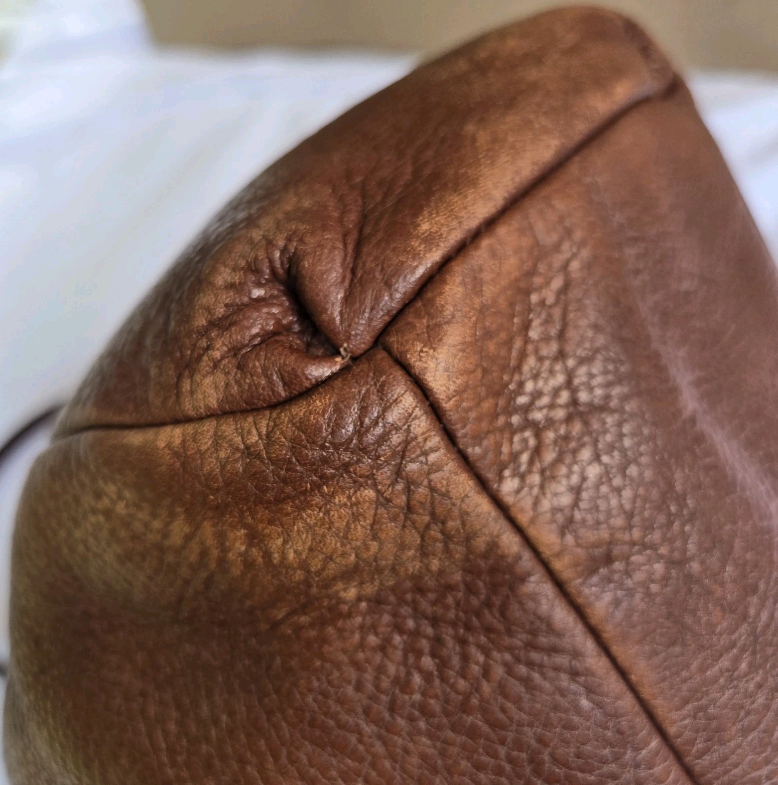 Coach Madison Phoebe Pebbled Leather Hobo Brown Shoulder Bag Purse H1376-26224