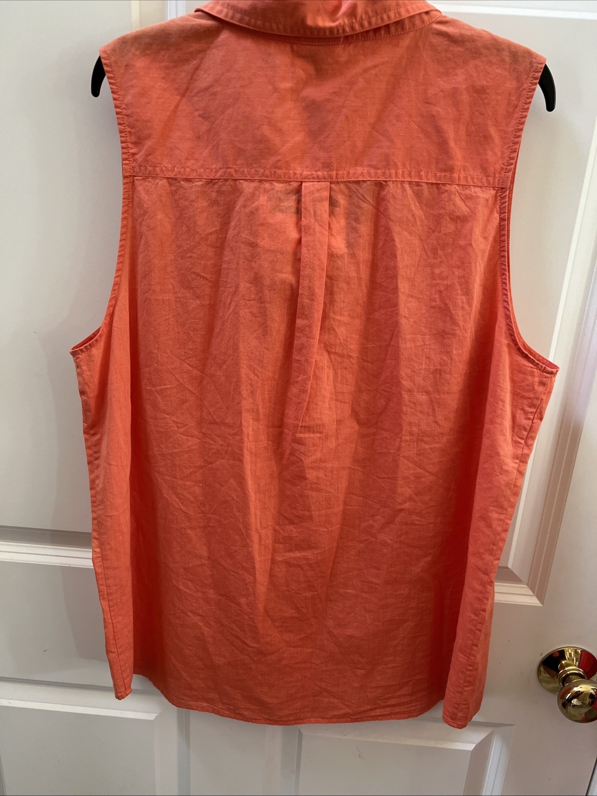 Women’s Lightweight Organic Cotton Button Down Sleeveless Shirt Patagonia NWT