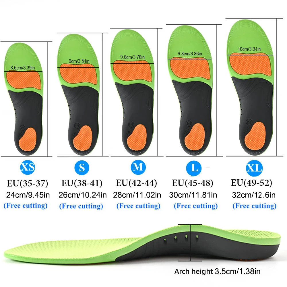 Orthopedic Insoles Sport Shoes Sole For feet Arch Foot Pad X/O Type Leg Correcti