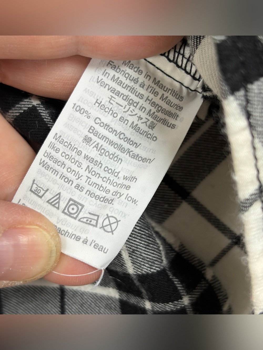 J.CREW Women’s Black & White Plaid Lightweight Flannel Button-Up, Medium