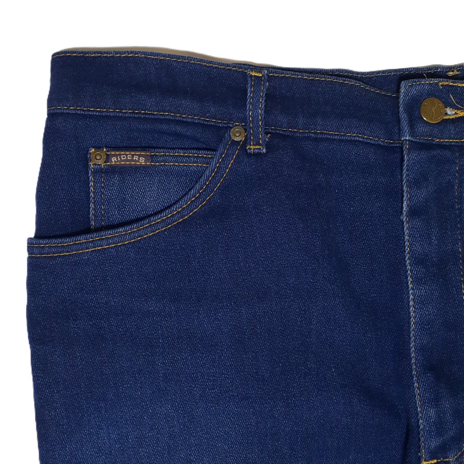 Lee Women Jeans Blue Denim Riders VTG USA Rise=13in Inseam=31in Waist=38in