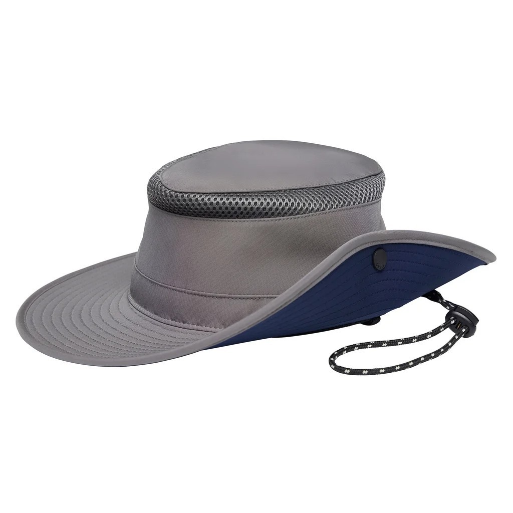 Orvis Outdoor Tech Hat UPF 50 Packable Snap-up Brim Mesh Ventilation GRAY, NWT