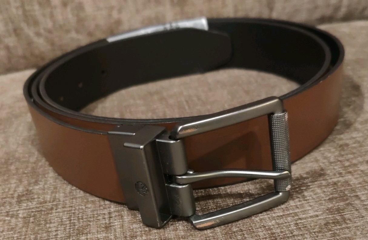 Timberland Reversible Cut-To-Fit Men’s Leather Belt (Black/Brown) Size 32-48 NEW