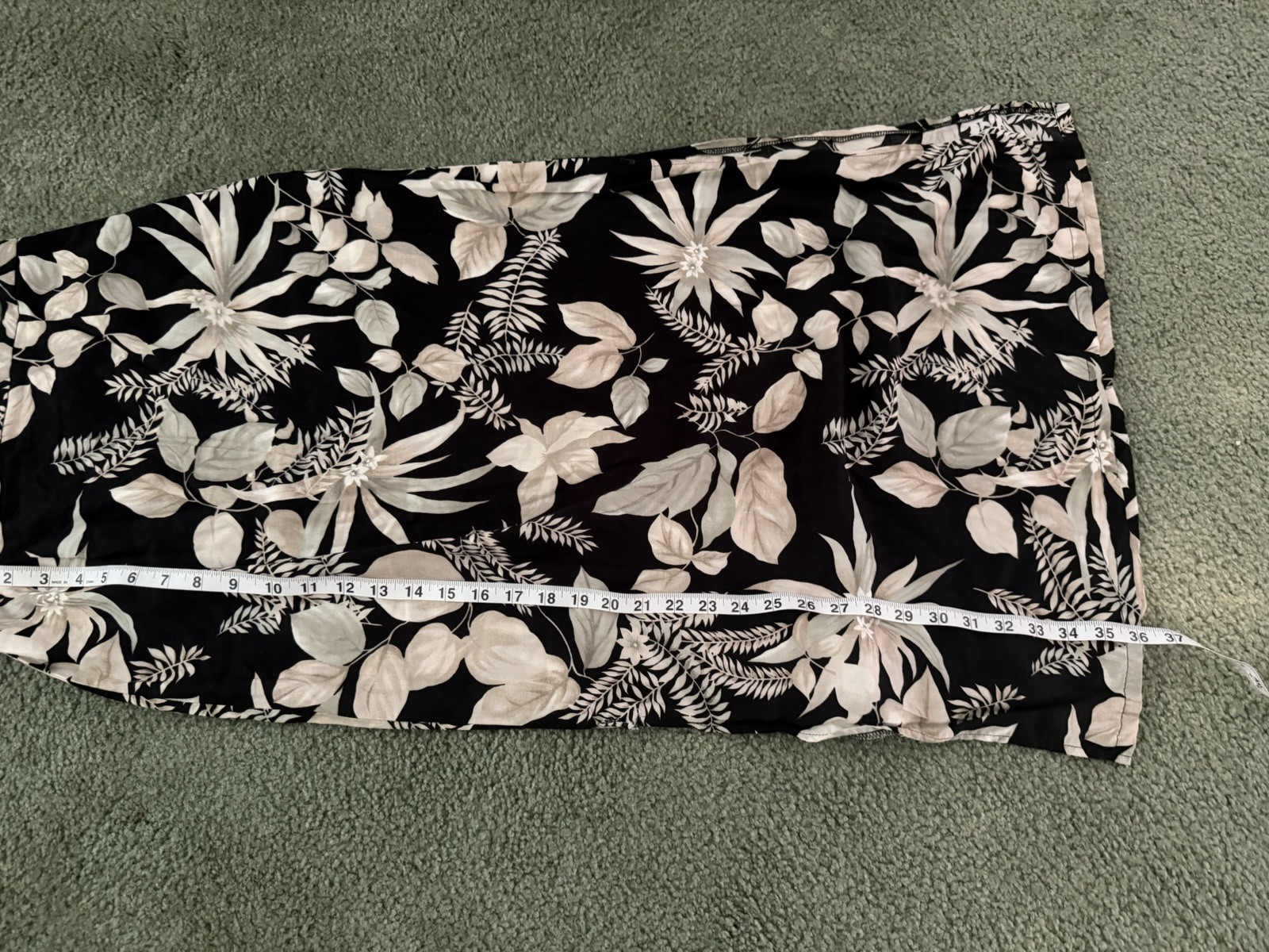 Kathy Levine Collection 2-Piece Outfit Set Woven Polyester Floral Skirt M