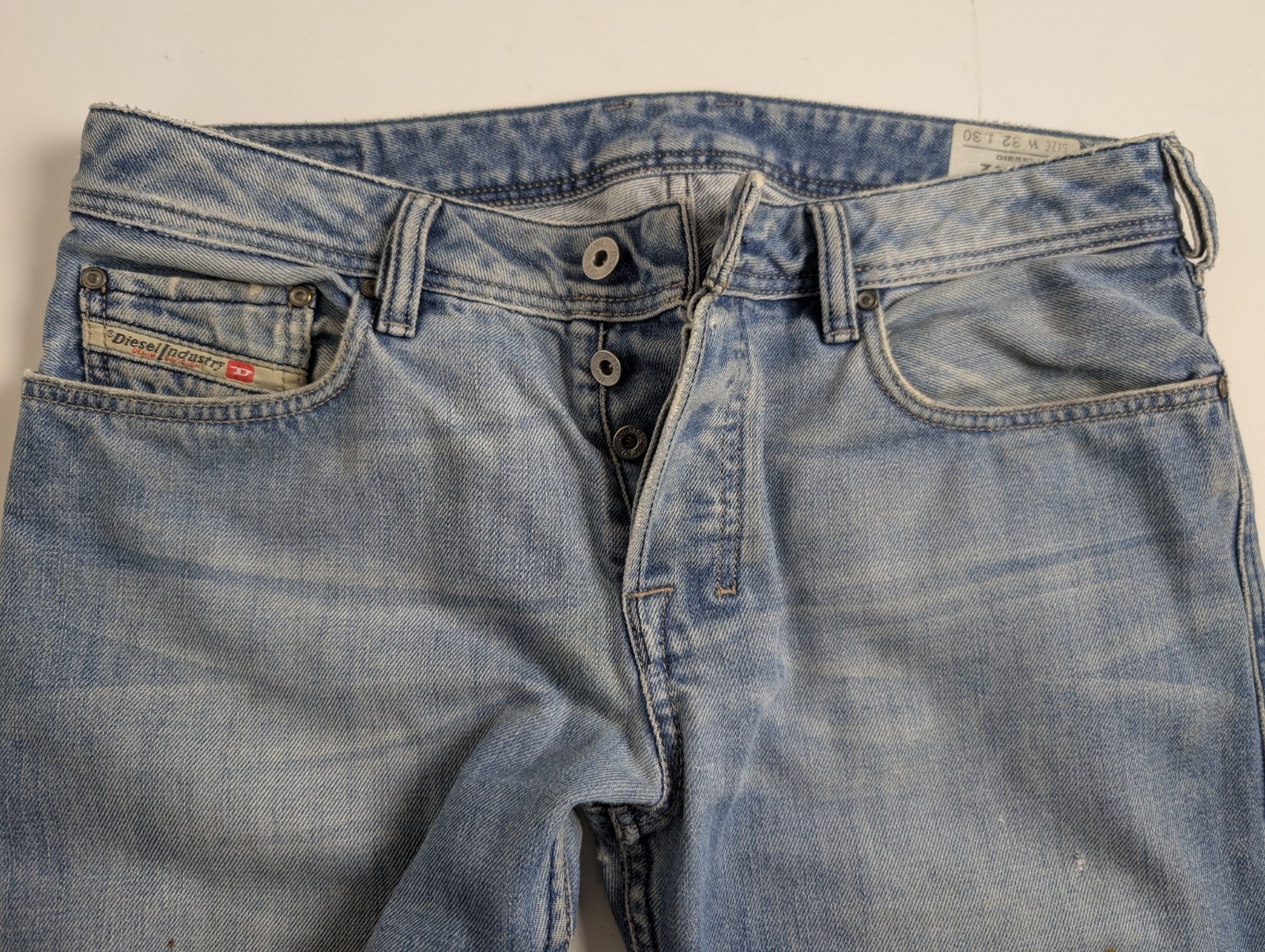 Diesel Zatiny 8AT Bootcut Jeans Men Tag 32 Measured 34×30 Distressed