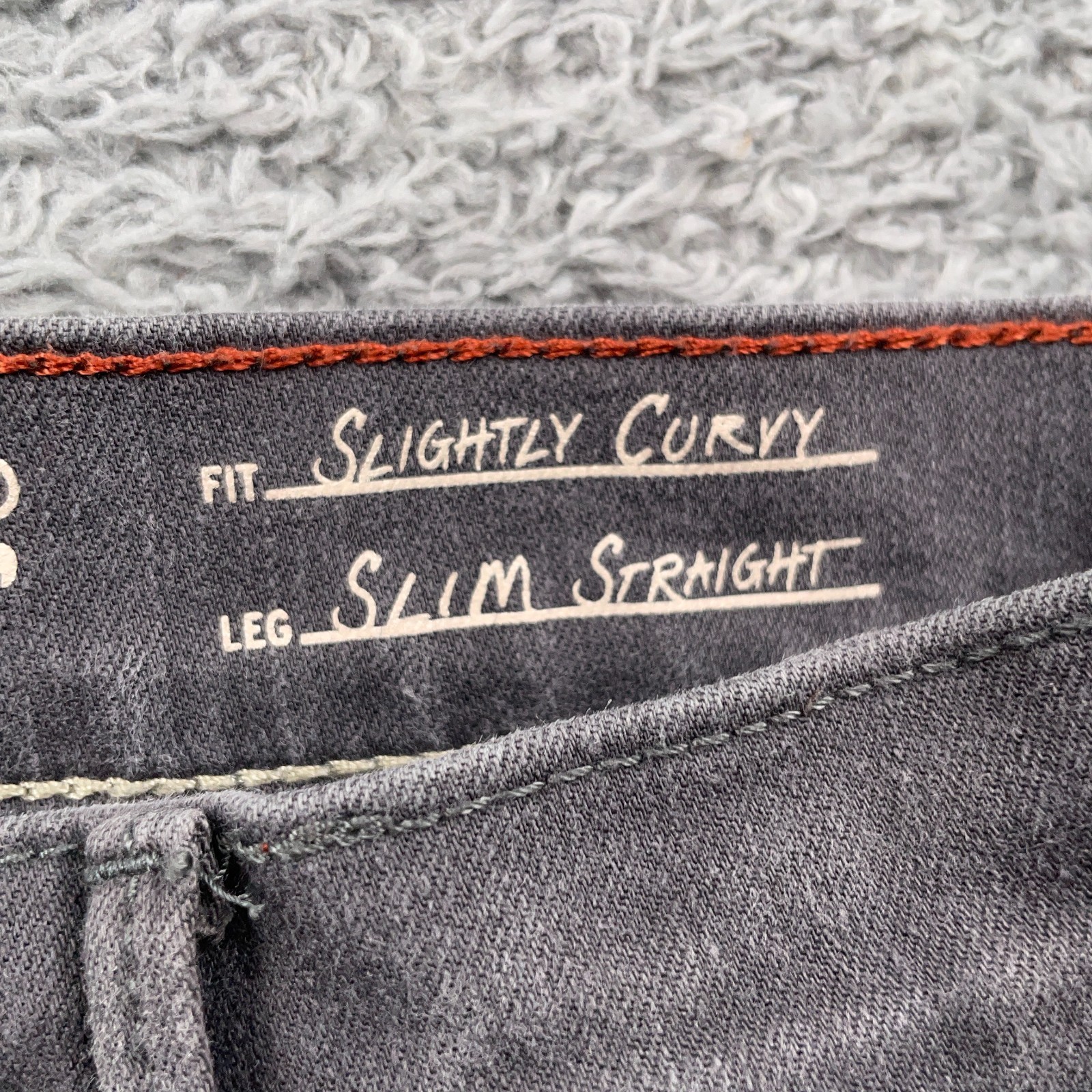 Eddie Bauer Jeans Womens 4 Gray Slightly Curvy Slim Straight Stretch Denim
