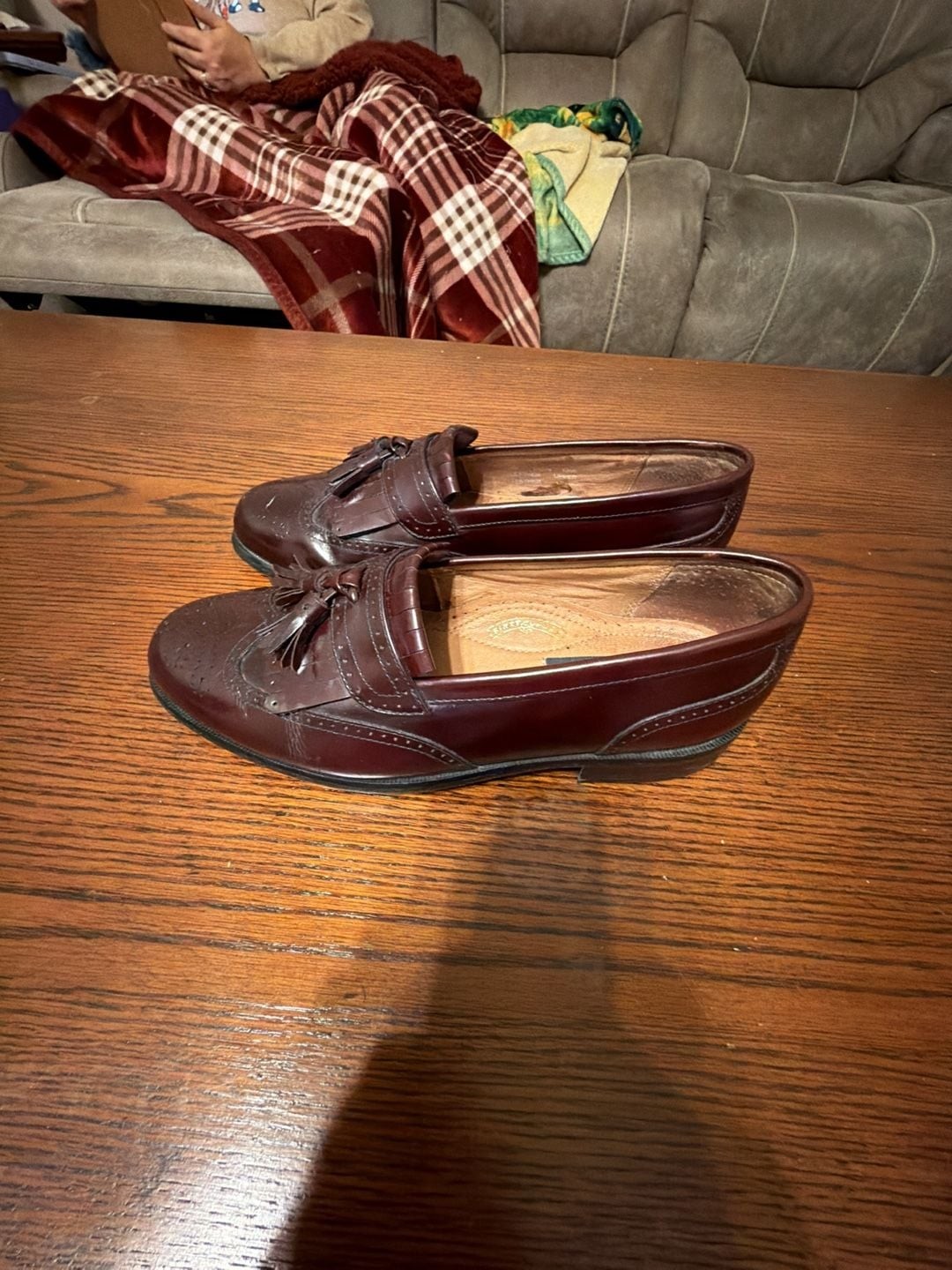 Bostonian Classics Burgundy Leather Tassel Loafers