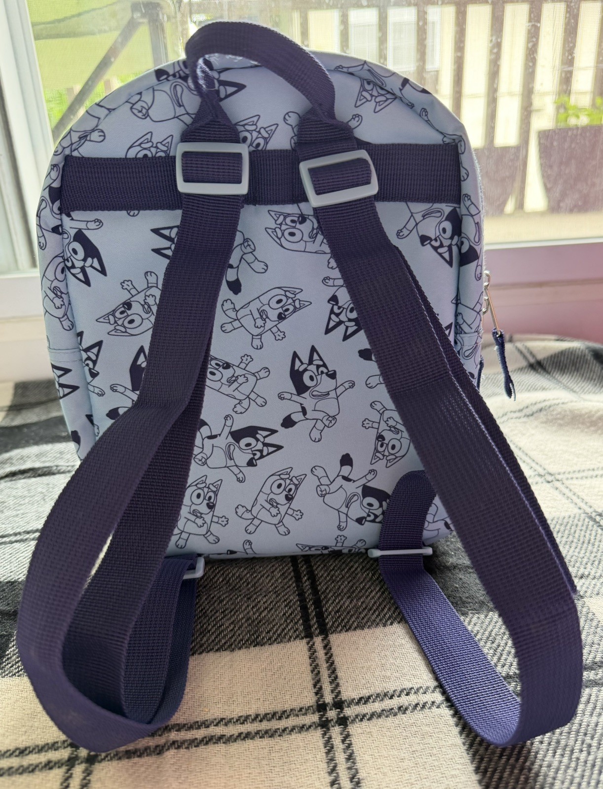 Toddler Bluey Backpack – Blue: Polyester, 3+ Years, Fictitious Character Pattern