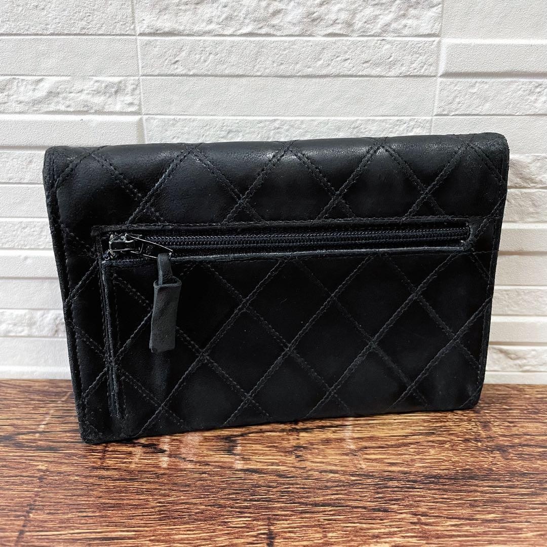 Chanel Bicolor Matelass Lambskin Card Case Coin Case