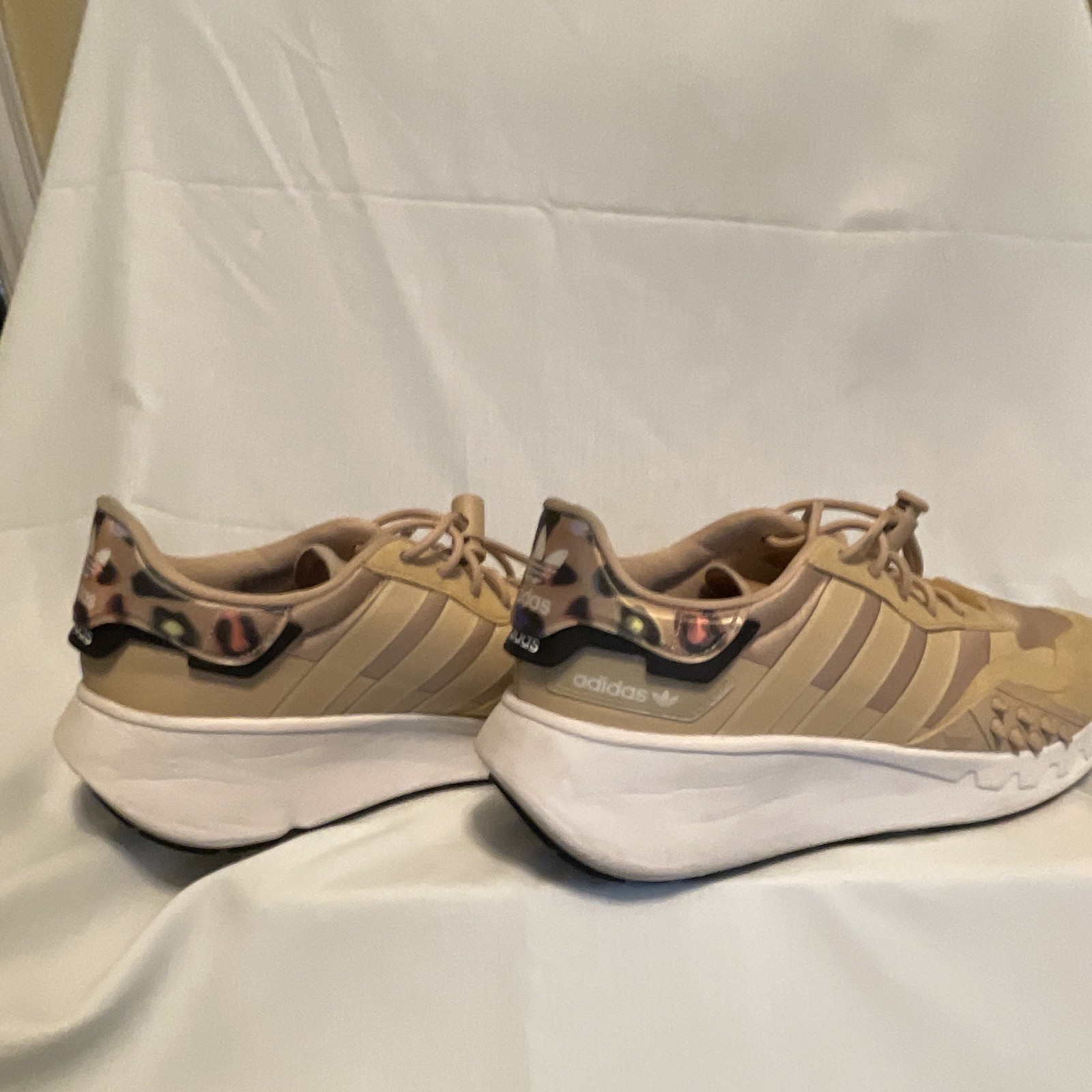 adidas Choigo ZX Boost Animal Print Pale Nude/Core Black Low Top Lace-Up