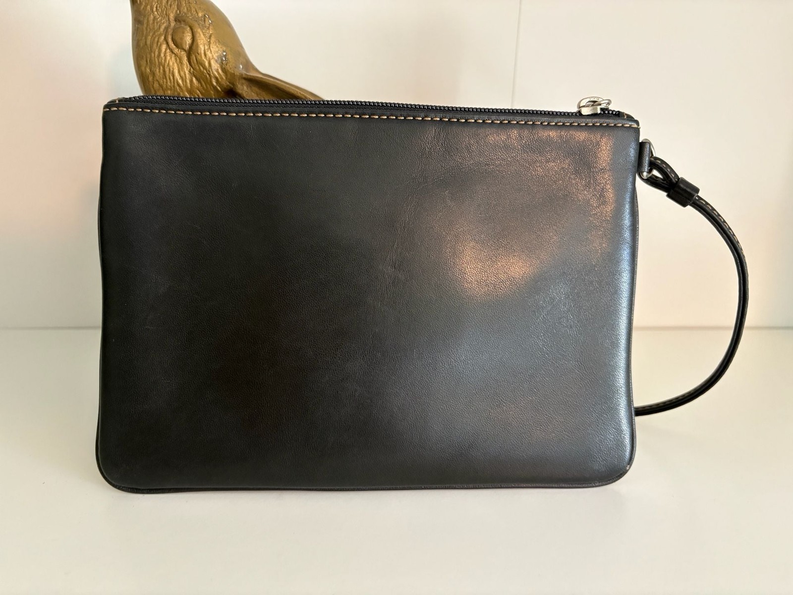 Coach Leatherware Est. 1941 Debossed Leather Wristlet