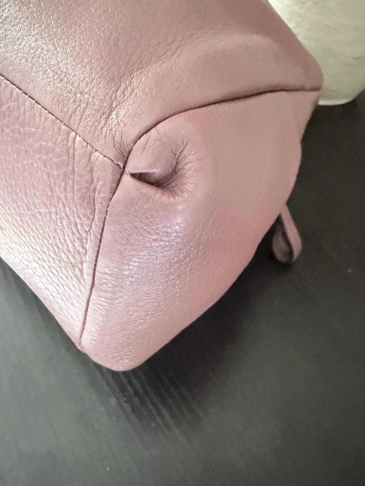 Coach Madison Phoebe Misty Mauve Pebbled Leather Shoulder Bag 26224 Gold
