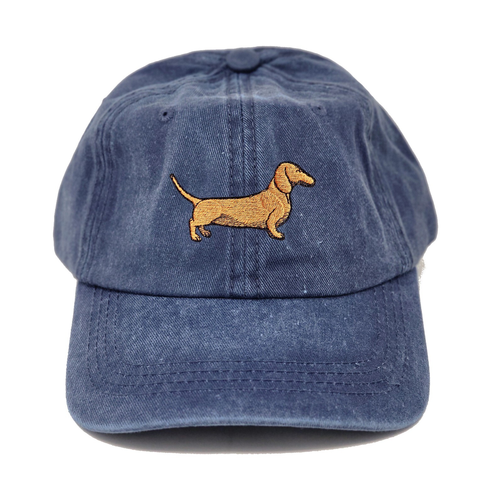 Dachshund dog embroidered dad hat, Wiener dog embroidered ball cap