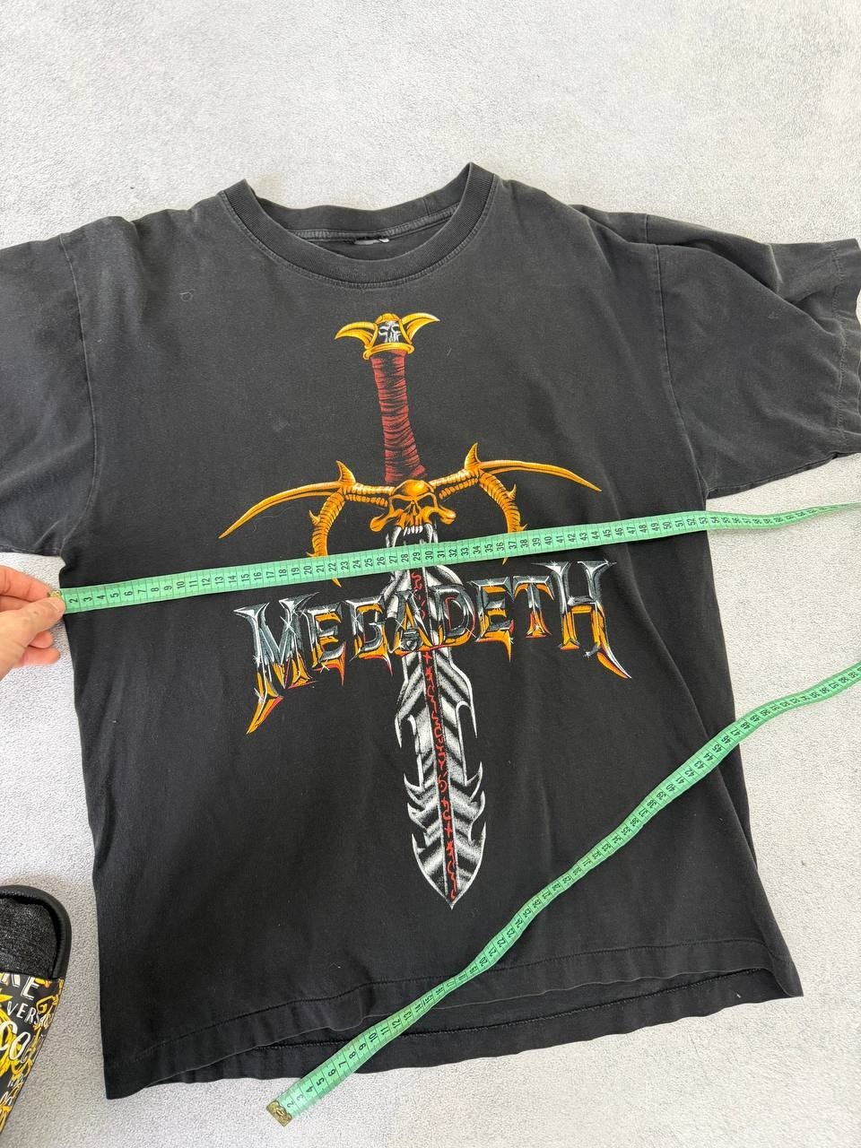 Vintage 90s MEGADETH 1997 mega tess band t-shirt traviss scott Style