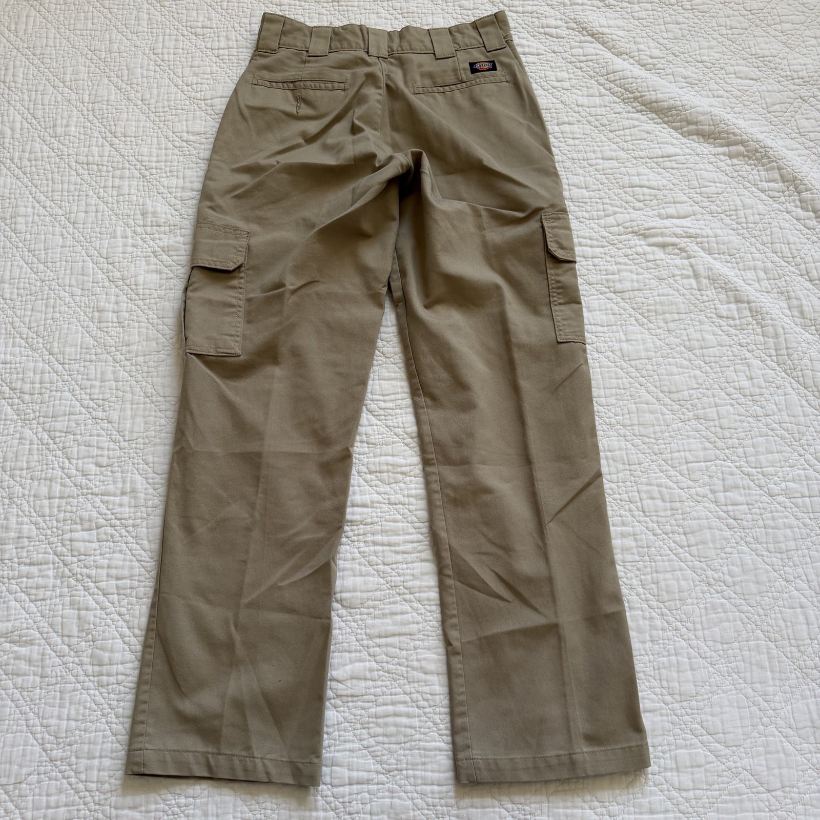 Dickies Flex Regular Straight Fit Cargo Work Pants Khaki Tan Size 30×32