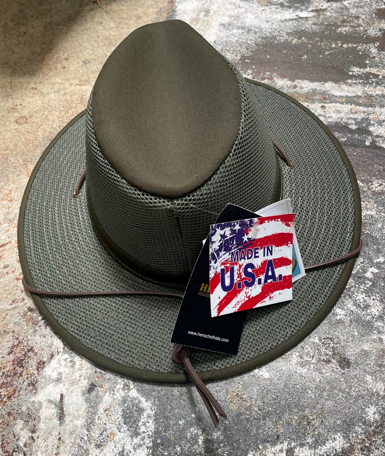 Henschel Hat Company | Original Aussie Breezer Hat- GREEN- MADE IN THE USA