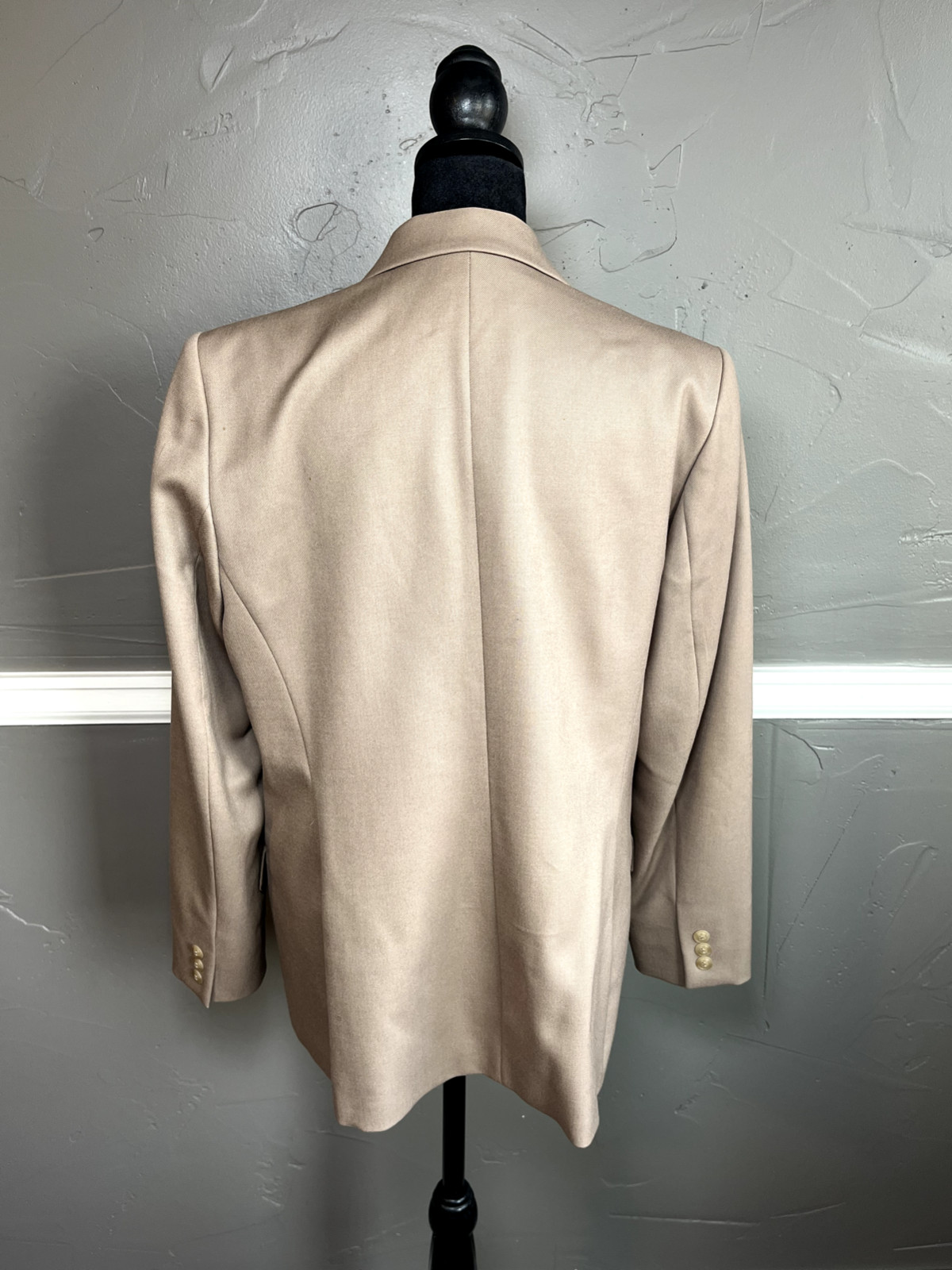 Pendleton Blazer Women’s Size 14 Petite Beige 100% Virgin Wool Dressy Career
