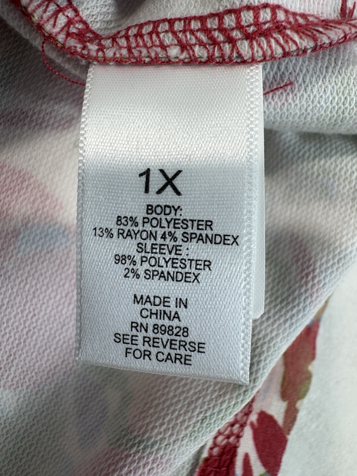 LOGO Lori Goldstein 3/4 Sleeve Top Eyelet Lace Sleeve Pink Rose Cloud Pockets 1x