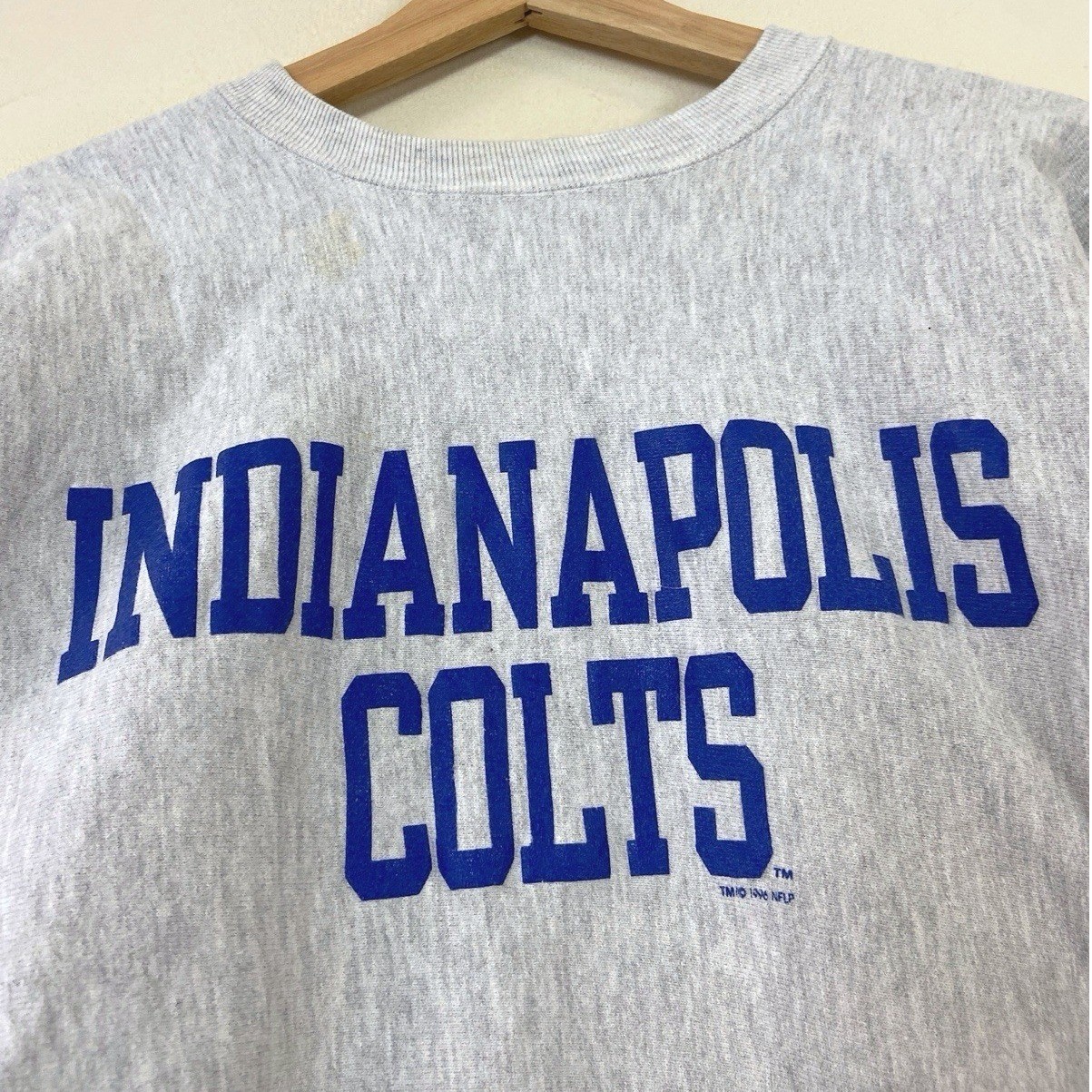 Vintage 90’s Champion Reverse Weave Indianapolis Colts NFL Grey Sweatshirt