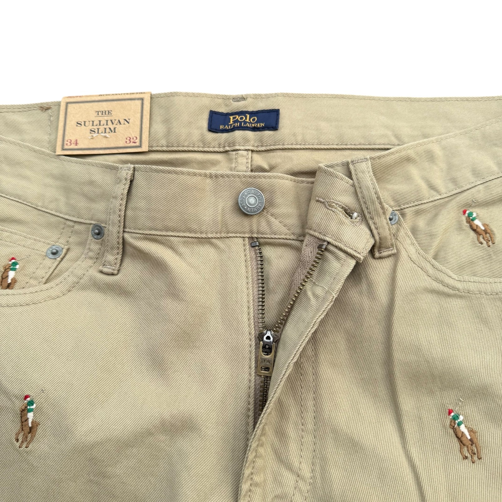 Polo Ralph Lauren Men’s Sullivan Slim Rope Dyed Cotton Denim All Over Pony Jeans