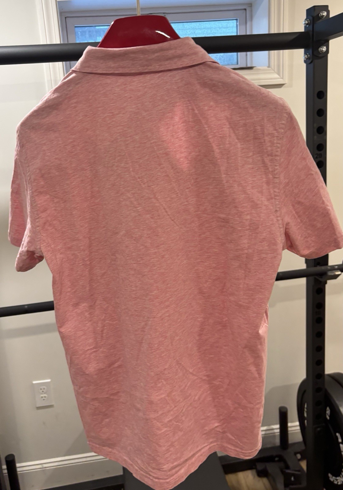 J. McLaughlin Recent & Mint Callahan Cotton Polo Large L Pink/Salmon