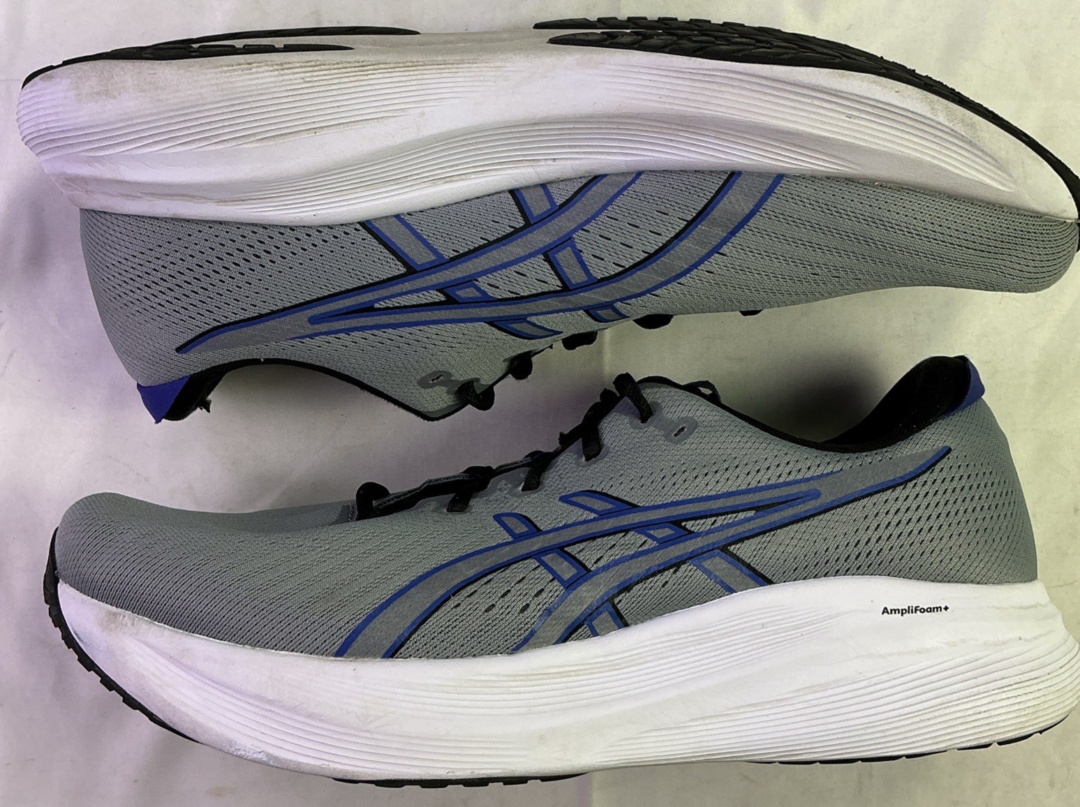 Asics Men’s Gel Excite 11 Lightweight Running Shoes-Gravel/Dark Cobalt-Size: 14