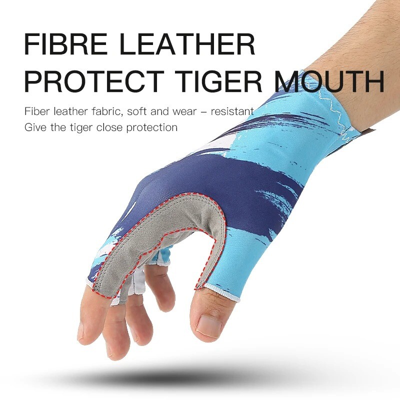 Men Women Fishing Gloves UV Protection Fingerless Gloves for Kayaking Paddling