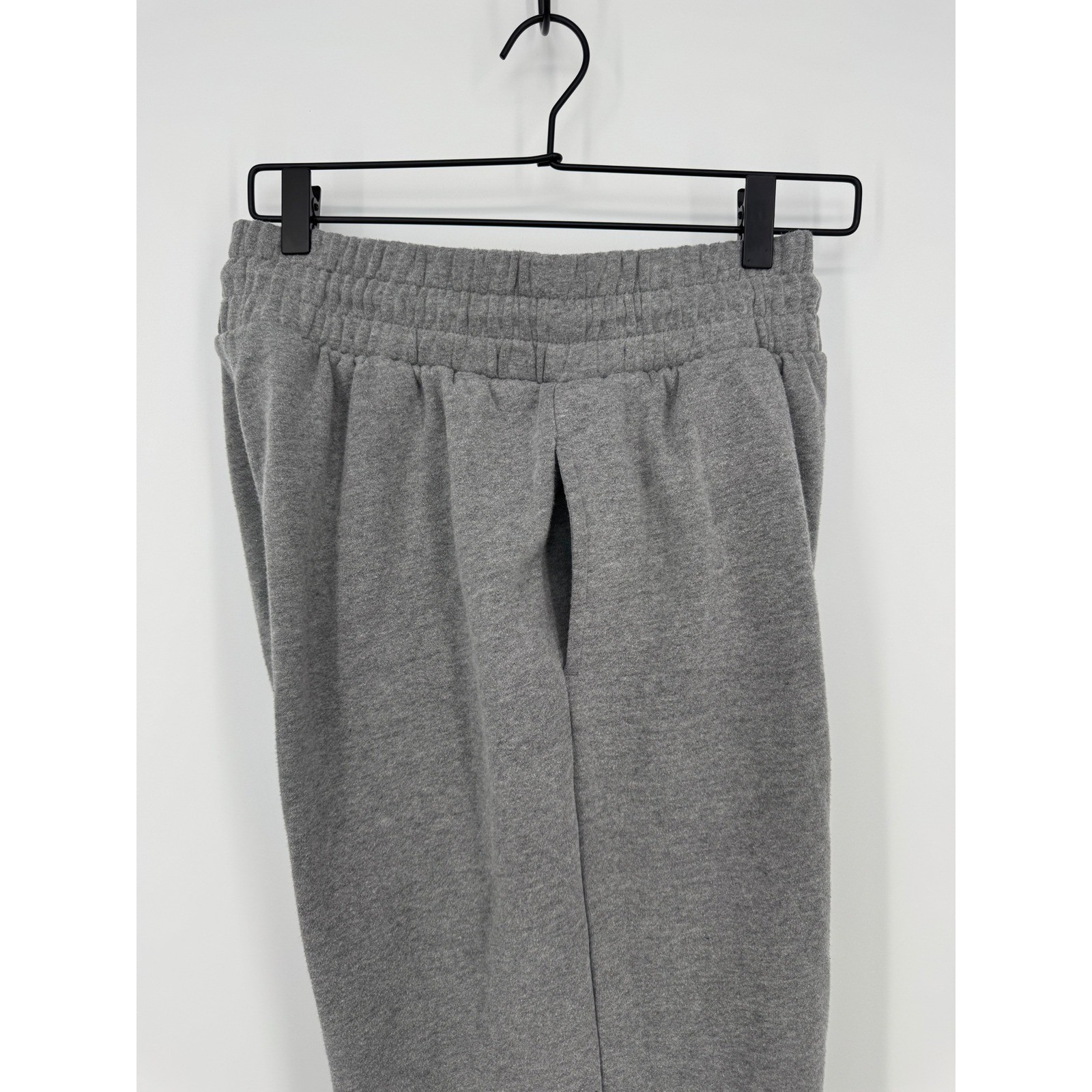 Wild Fable Wide Waistband Heather Gray High Rise Jogger Pants Sz M Fleece Lounge