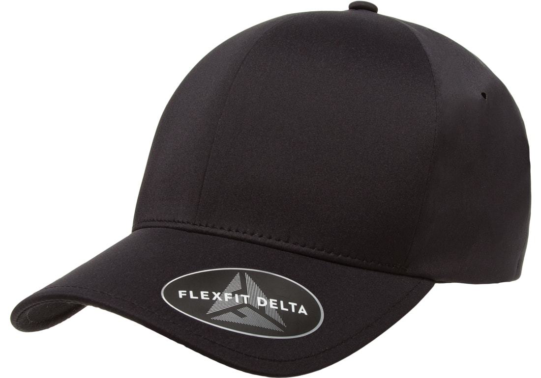 Flexfit Delta 180 Seamless Carbon Cap Fitted Baseball Hat Performance Blank