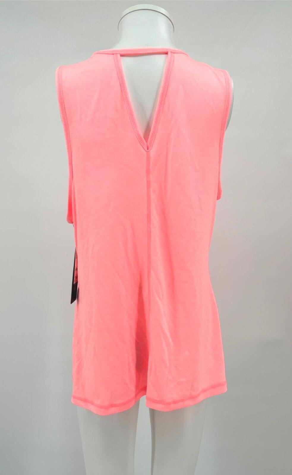 Ideology Top Keyhole Back Tulip Pink Tank Women L NEW NWT 528