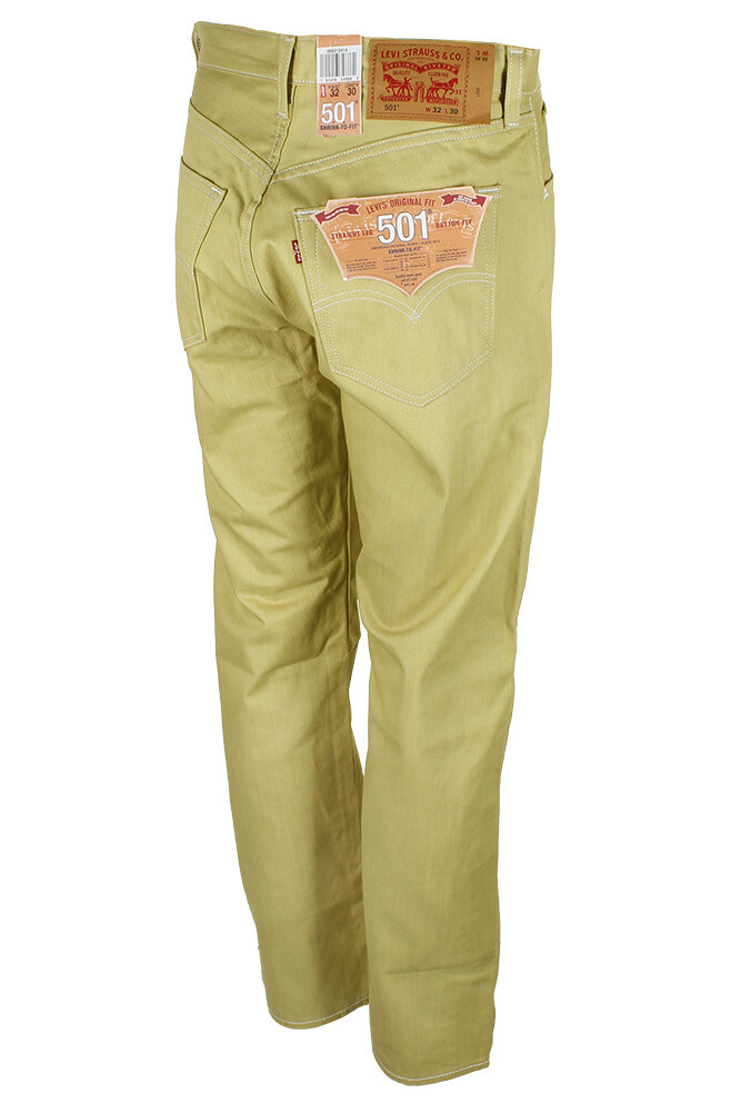 Levi’s Men’s 501 Denim Original Shrink to Fit Button Fly Jeans