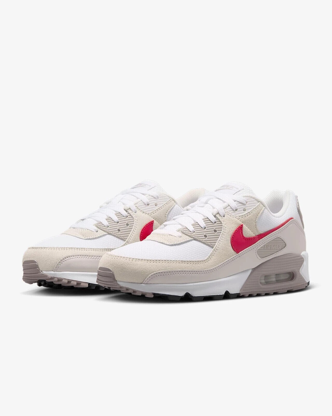 Nike DM0029-113 Air Max 90 White College Grey Vast Grey Red Men’s shoes mot04