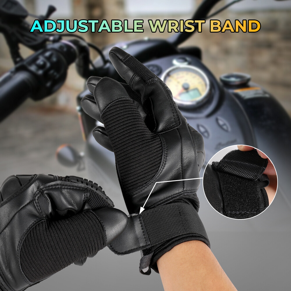Touch Screen Motorcycle Full Finger Gloves Motorbike Riding Protective Gear Men