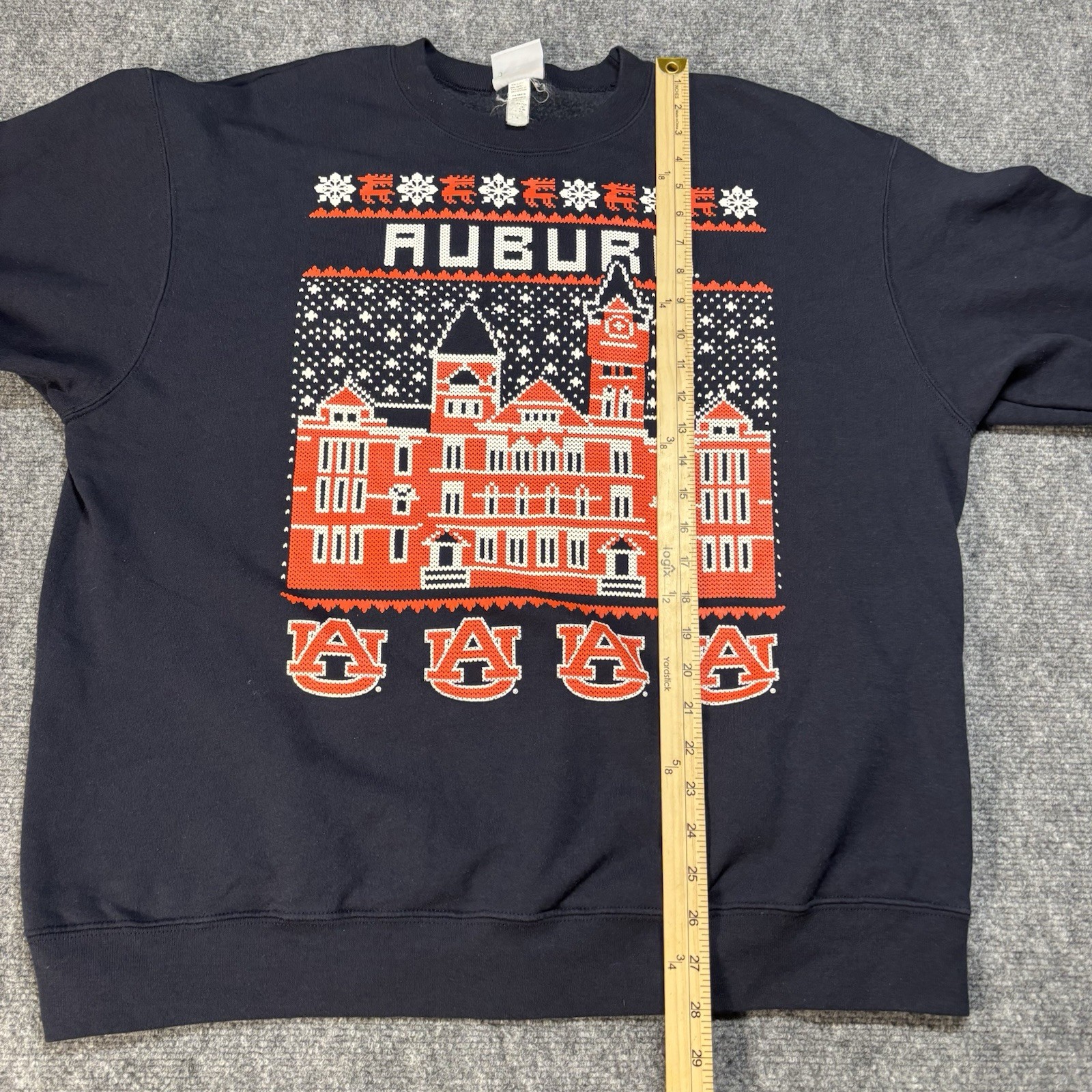 Auburn University Champion Eco Fleece Christmas Sweatshirt Men’s XL NCAA Tigers