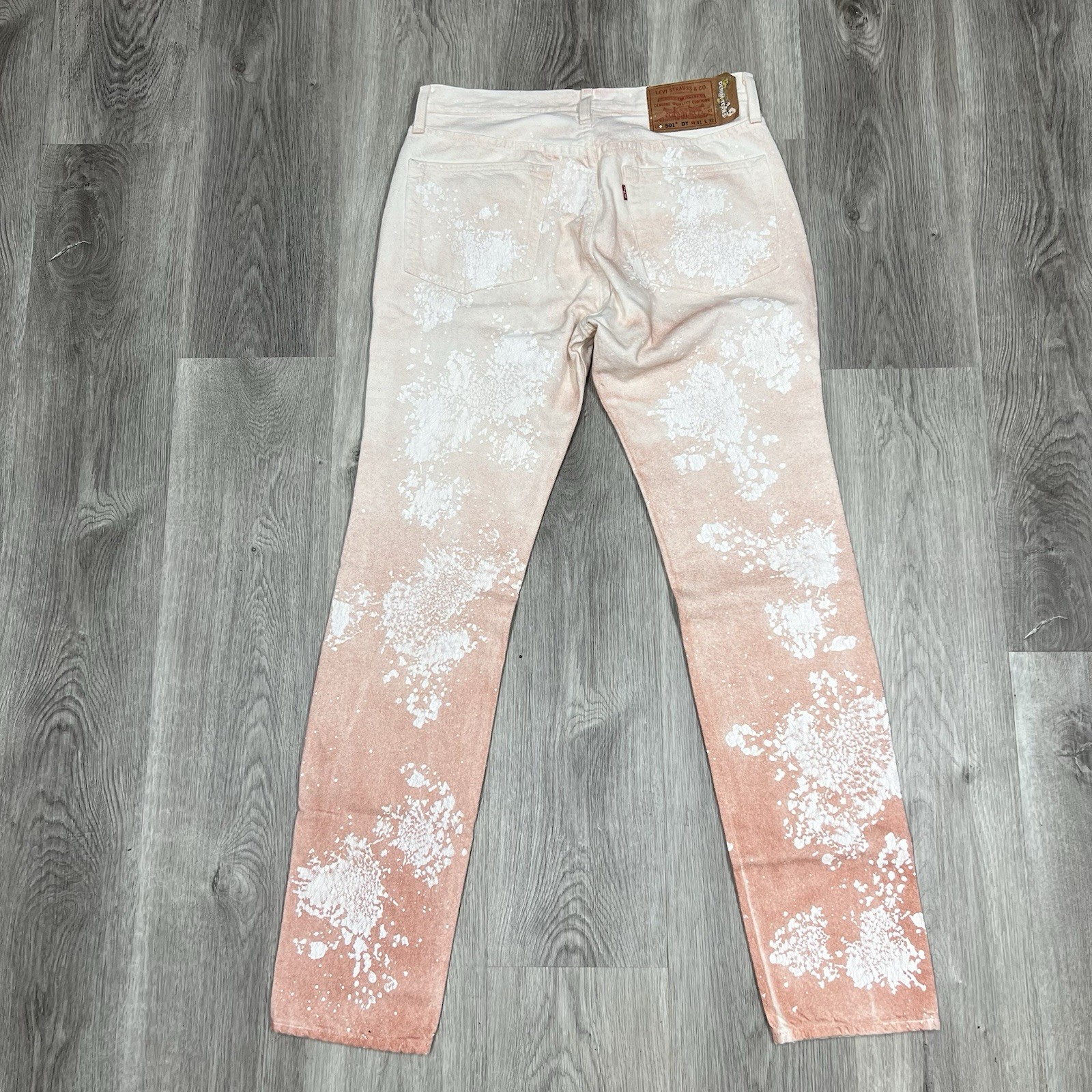501 DT Denim Tears x Levi’s Brick Red Clay Jeans Size 31×32