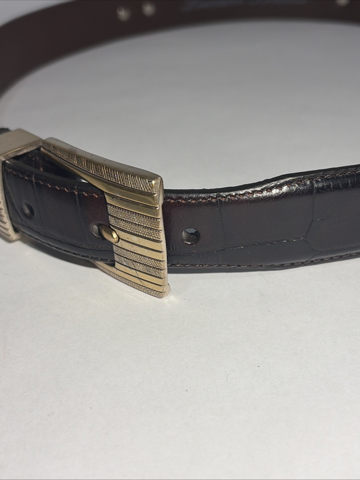 Luciano Bocelli mens belt 45 inches, size 36 Italian calf skin