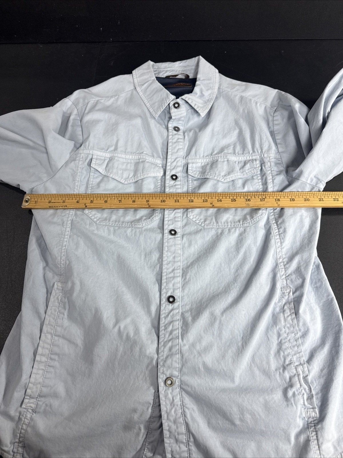 Waterville Button Down Shacket – Blue – Size 52