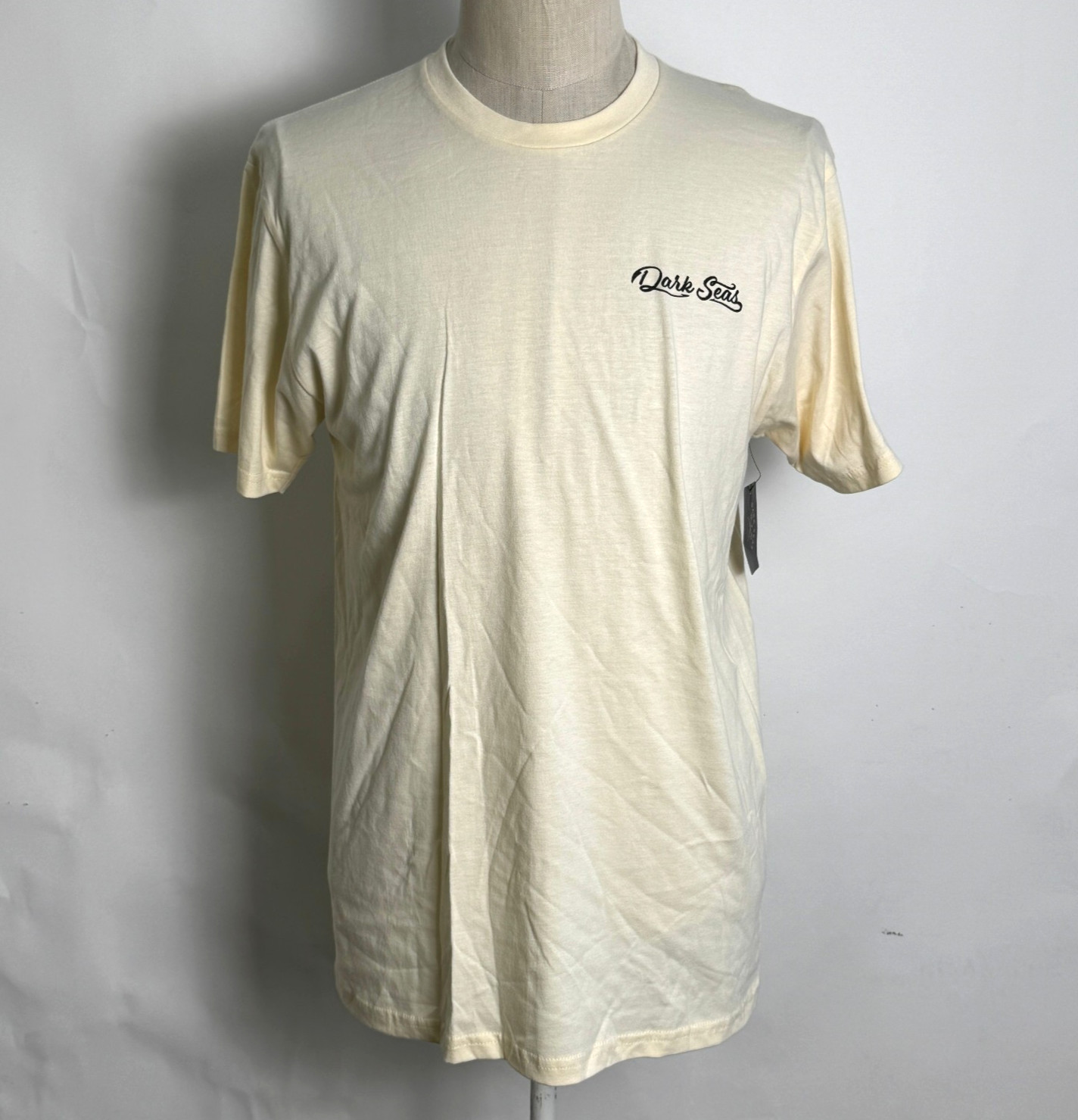 Dark Seas Men’s Premium T-Shirt Deep Dive Cream Size M NWT Mermaid Ship