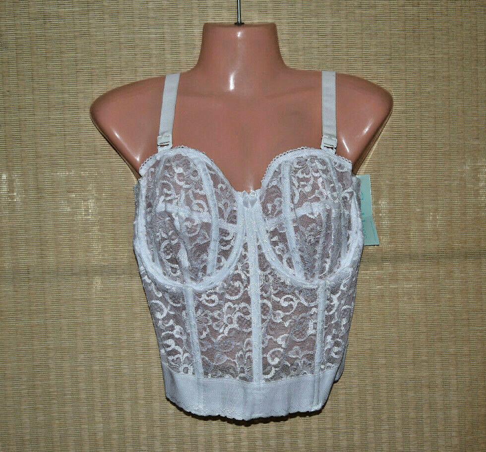 NWT GODDESS 0689 Underwire Bustier Black White YOU CHOOSE SIZE