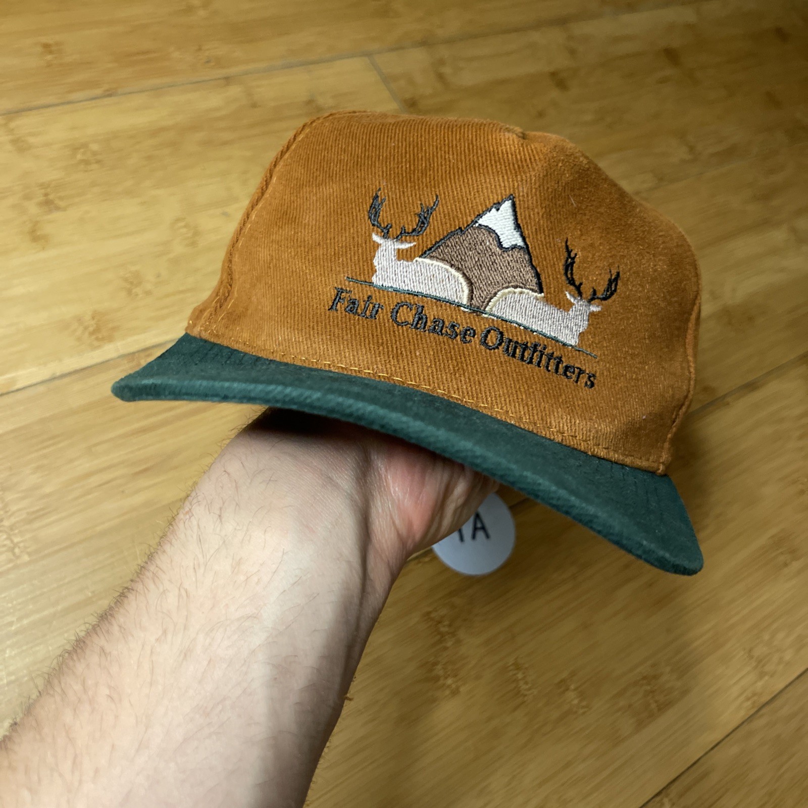 Fair Chase Outfitters Fall Brown Green Buck Deer A-Frame Strapback Hat Unisex