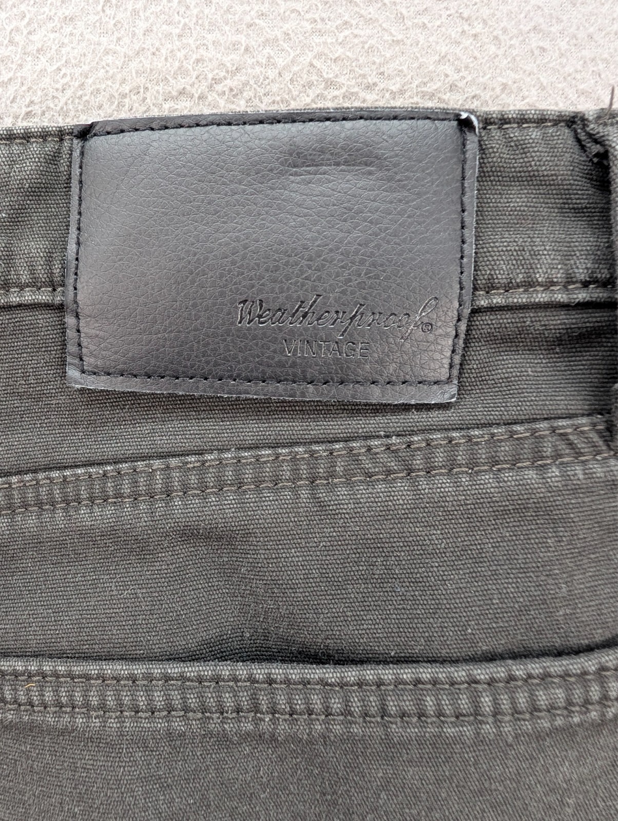 Original Weatherproof Vintage Regular Fit Men’s Jeans 34×29 Straight Leg Black