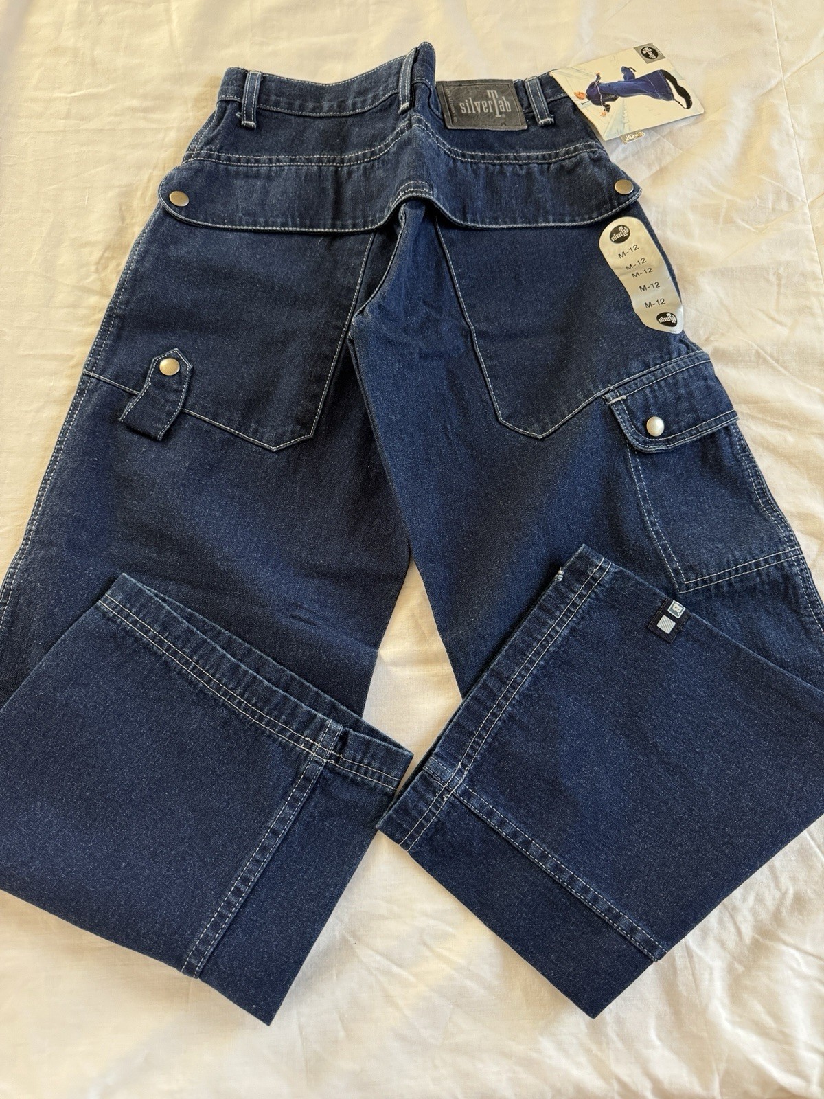 NWT Vintage Levi’s Silver Tab Boys Dark Wash Denim Skater Jeans Size M