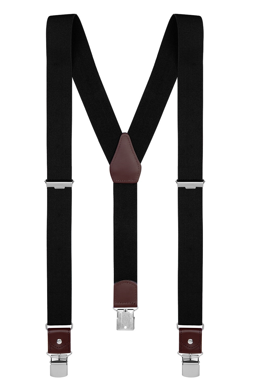 Buyless Fashion Suspenders for Men 48″ Elastic Adjustable Straps 1 1/4″ Y Shape
