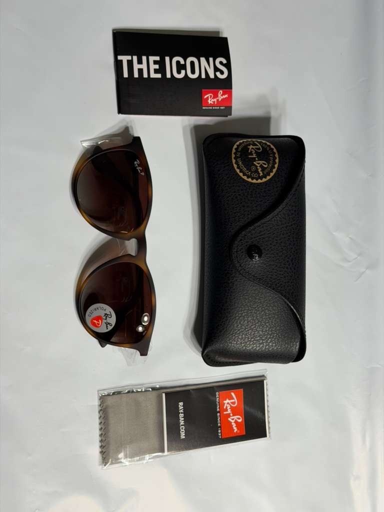 Ray-Ban Erika Polarized Sunglasses RB4171 710/T5 54-18 Brown/Light Havana