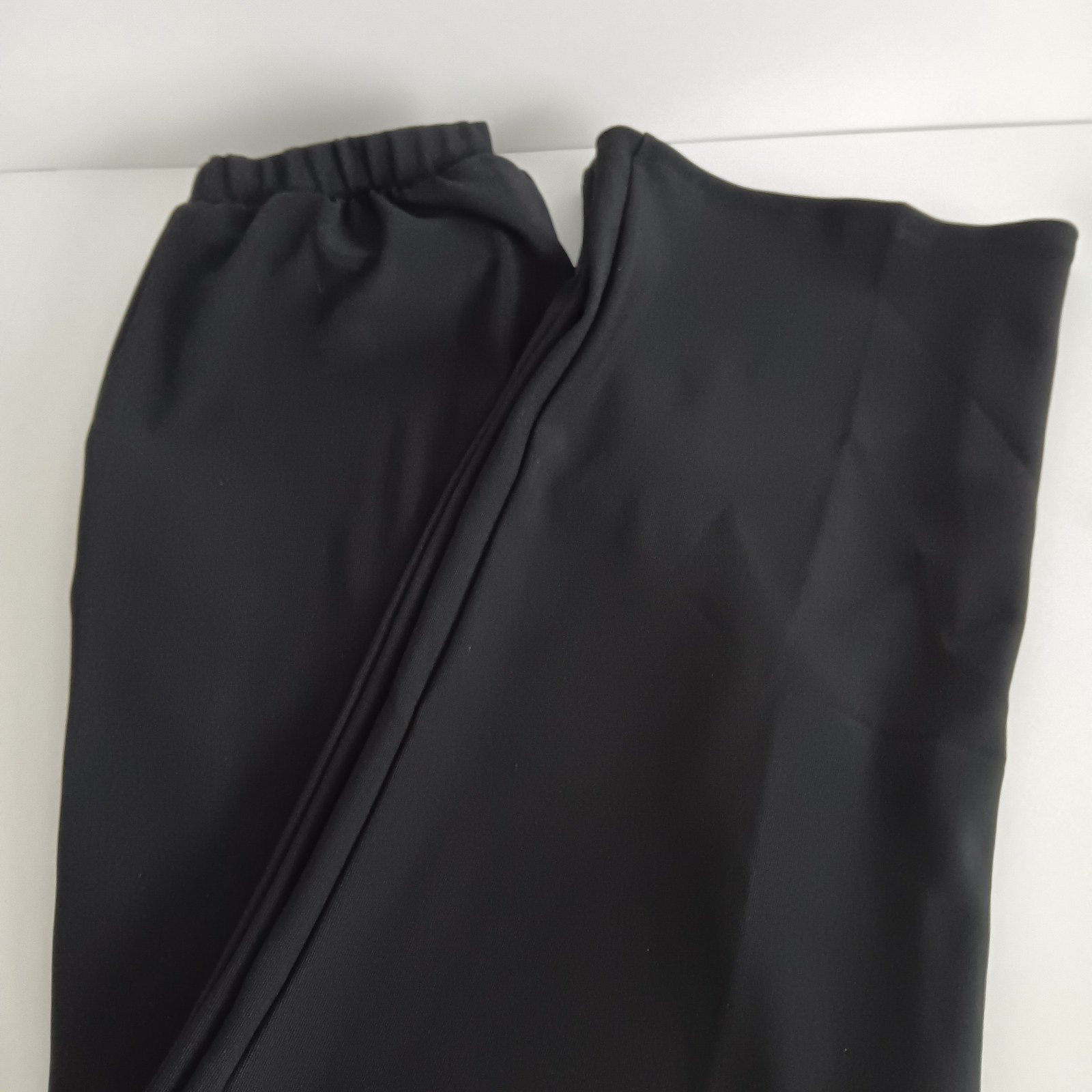 Women with Control Regular Wide Leg Pant, Black Sz L a65362