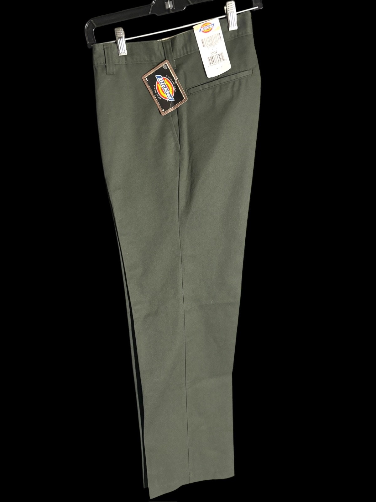 dickies mens olive green straight leg cell phone pocket premium work pants 32-42