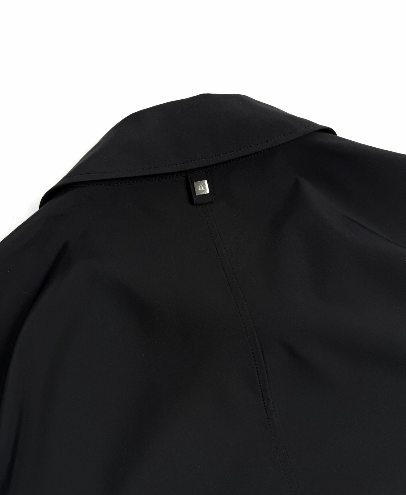 Allegri Milano Packable Raincoat Windbreaker Jacket Men IT 52 Black Nylon Italy