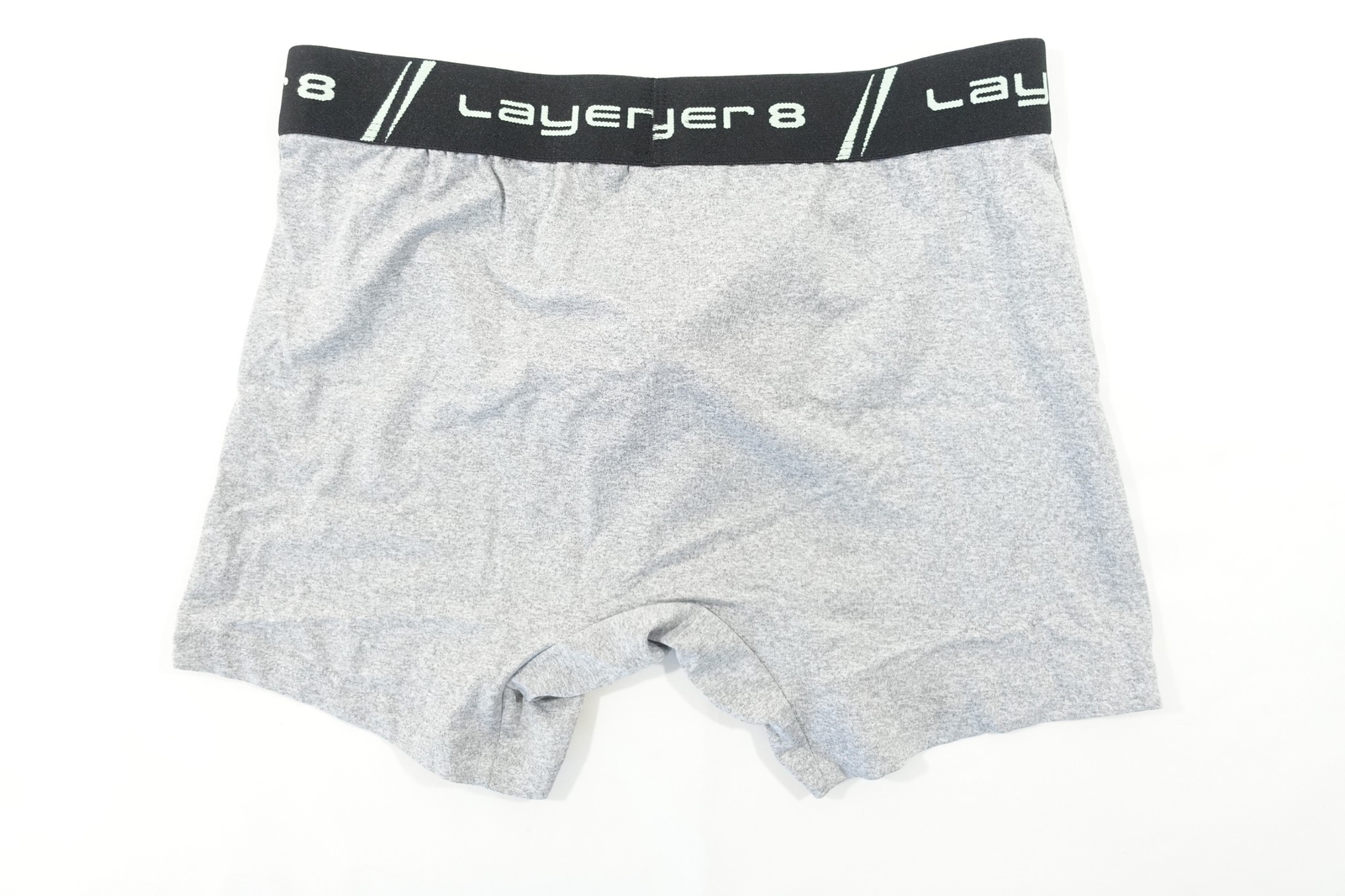 LAYER 8 GRAY MINT GREEN SMALL QWICK-DRY PERFORMANCE BOXER BRIEFS UNDERWEAR MENS