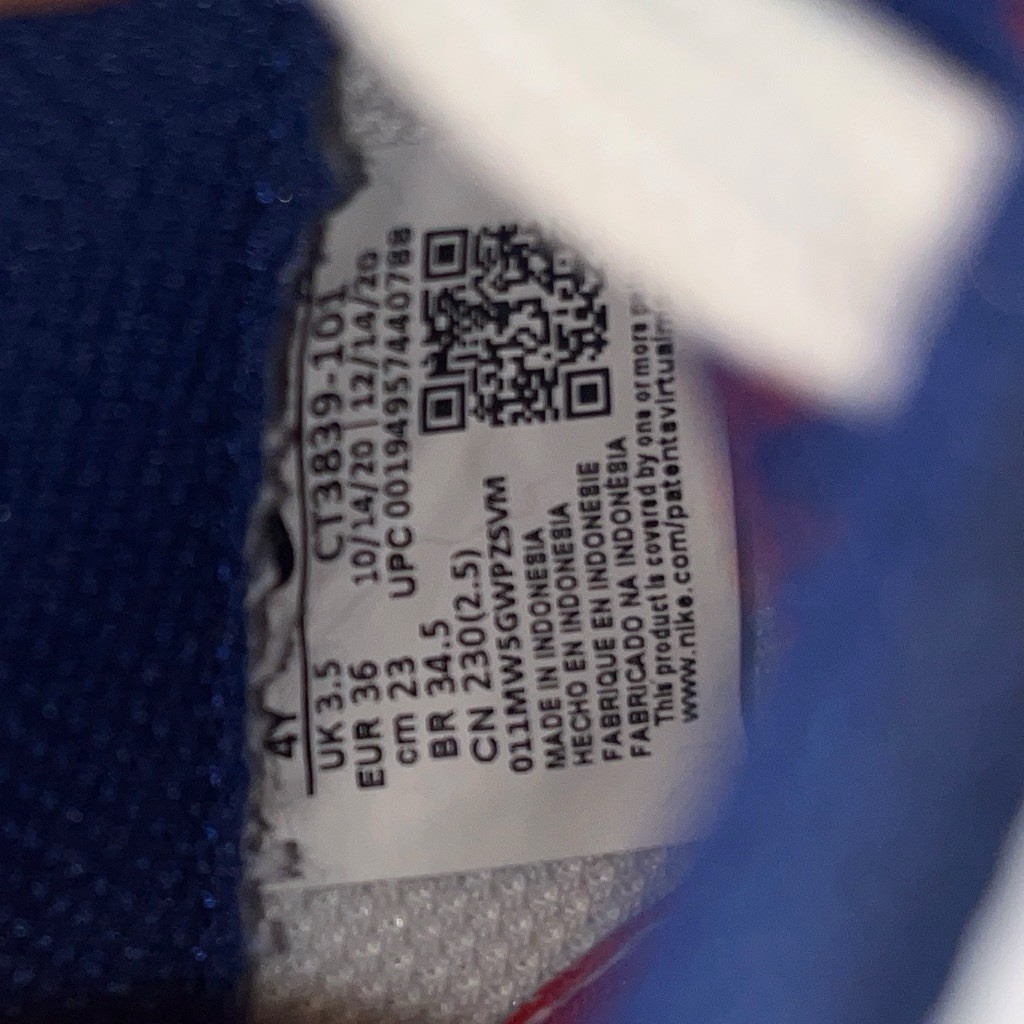 Custom Blue Butterfly Nike AF1 Low Sneakers Women’s Size 5.5/Y4